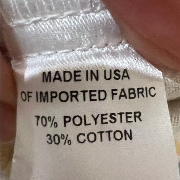 Anthropology Drew Striped Cream and yellow cropped short Jumpsuit made USA - Picture 6 of 6